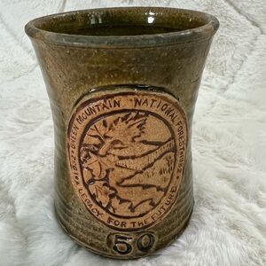 Handmade 50 Years Green Mountain National Forest Mug “Legacy for the Fut…